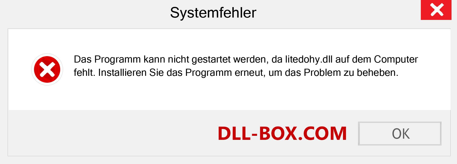 litedohy.dll-Datei fehlt?. Download für Windows 7, 8, 10 - Fix litedohy dll Missing Error unter Windows, Fotos, Bildern